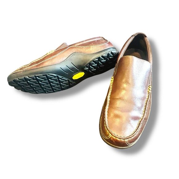 Cole Haan Mens Brown Leather Driving Loafers Vibram Sole Comfort Slip-On Sz 8.5 - Picture 15 of 15